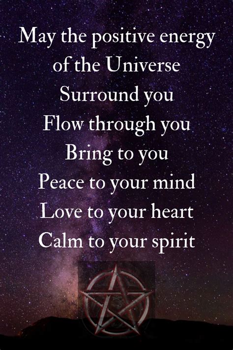 Wiccan prayer for well being